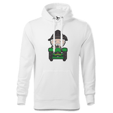 Da Oid Sinzer Bulldog Sweatshirt Hoody Herren Weiss Reikering Front